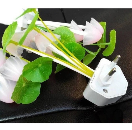 Luz Led Flores Y Hongos Lámpara Con Sensor Nocturno 3 Luces