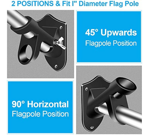 Hh 2 Pcs Soportes For Asta De Bandera Soporte For Bandera