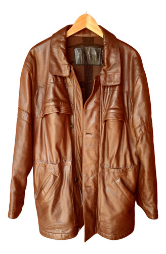 Campera Chocolate Cuero Glenmore Hombre