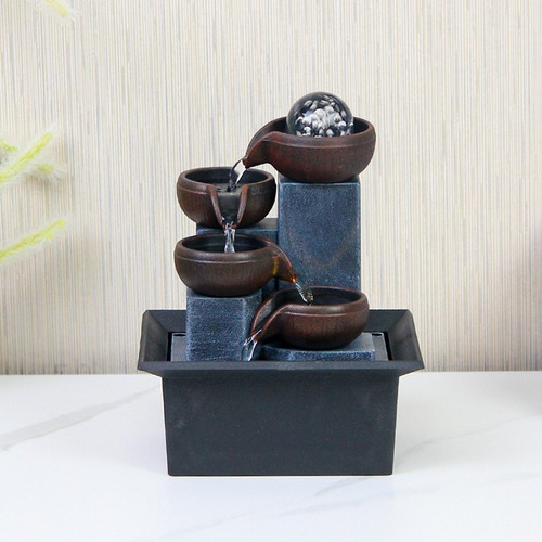 Fonte De Mesa Meditação Relaxante Quarto Fonte Cachoeira