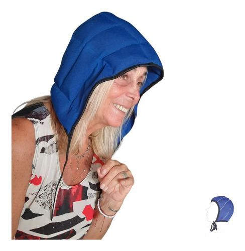 CascoFrioBaires Gorro Frio para Quimioterapia Casco Unidad Azul