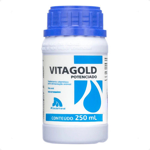Vitagold Potenciado Suplemento Vitamínico Para Animais 250ml