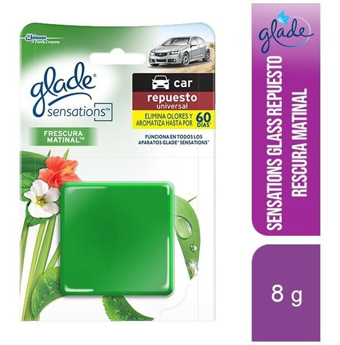 Glade Sensations Glass Repuesto 8g Frescura Matinal