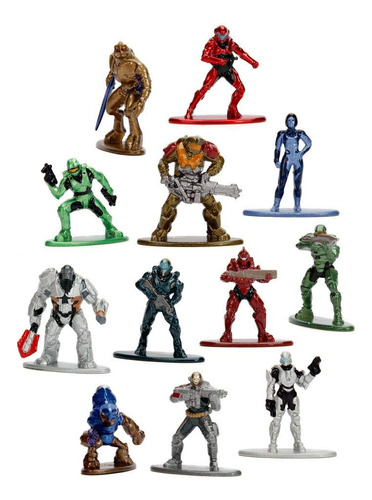 Halo Nano Metalfigs Wave 1 fundido Mini-figure Juego