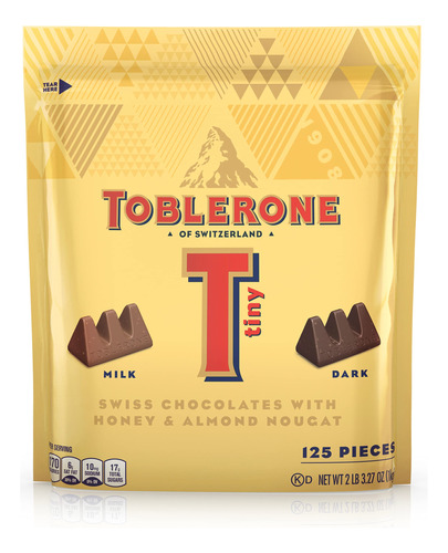 Toblerone Pequeas Barras De Caramelo De Chocolate Suizo Con