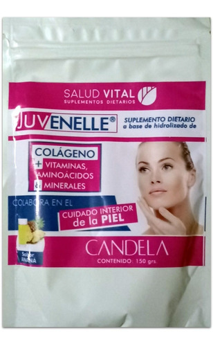 Colágeno Bebible Juvenelle - Combate Las  Arrugas -  Candela