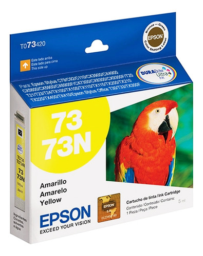 Cartucho Epson 73 73n Amarelo Original P/ Tx200 Tx210 Com Nf