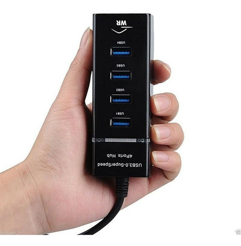 Hub Cabo Usb 3.0 Adaptador Com 4 Portas Usb P/ Mouse Teclado