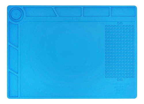 Tapete Manta Antiestática Silicone Para Bancada 35x25cm Nf-e Cor Azul