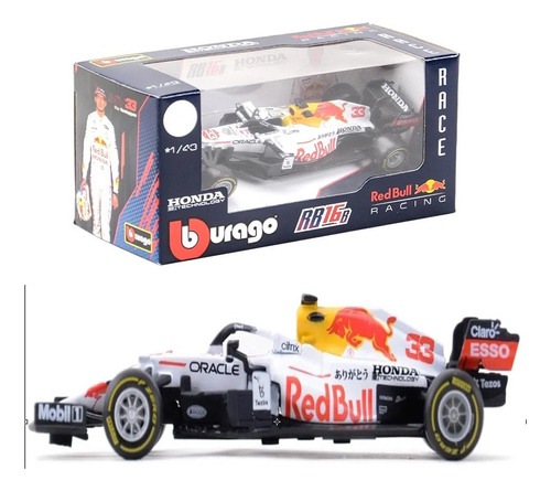 Red Bull Rb16b Blanco #33 Türkiye Fórmula F1 Coche 1/43