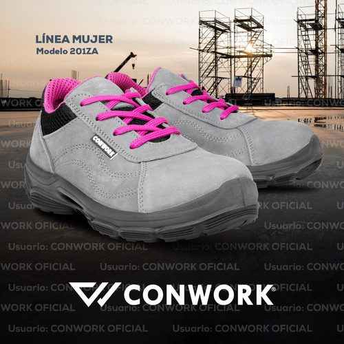 Imagen 9 de 10 de Zapatilla De Seguridad Conwork Línea Mujer 201za