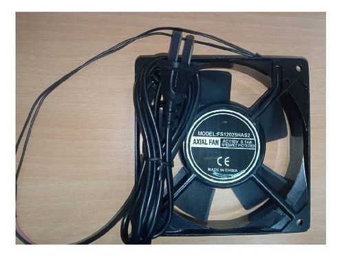 Ventilador Extractor Calor. 120x2.5mm 2400rpm. Cable 120vac