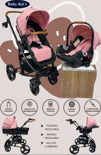 Coche Bebe Moises Porta Bebe Modelo Prisma Plus Baby Kits