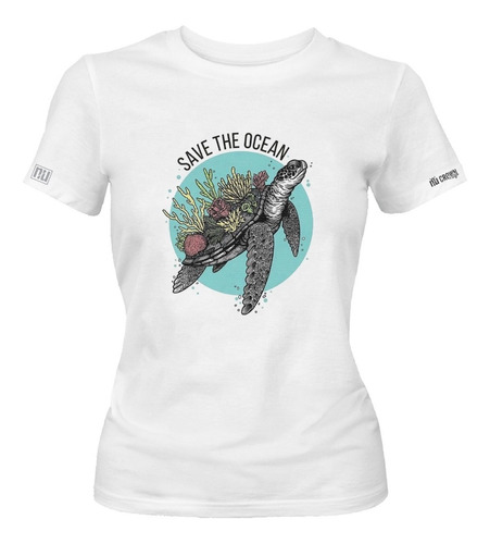 Camiseta Salvemos El Oceano Medio Ambiente Mujer Inp Idk