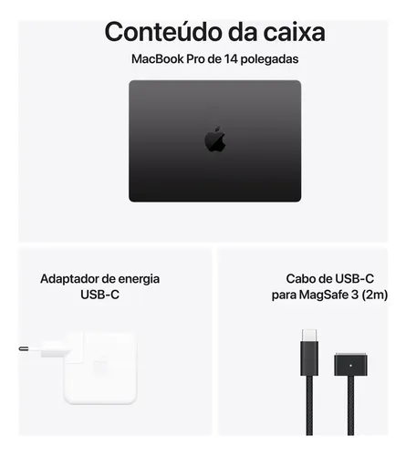 2025 Macbook Pro M5 14in 16GB 512GB新品未開封 Apple 2025 MacBook Pro (de 14 polegadas, Chip M5 da Apple com CPU