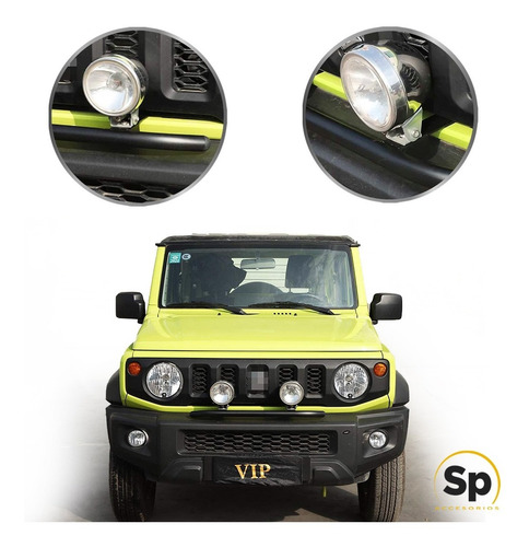 Imagen 7 de 8 de Burrera Soporte Faros Dually Parrilla Suzuki Jimny 2021 Brac