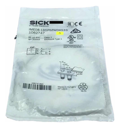 Sick Ime08-1b5pszwdks33 Sensor De Proximidad 1062747 3