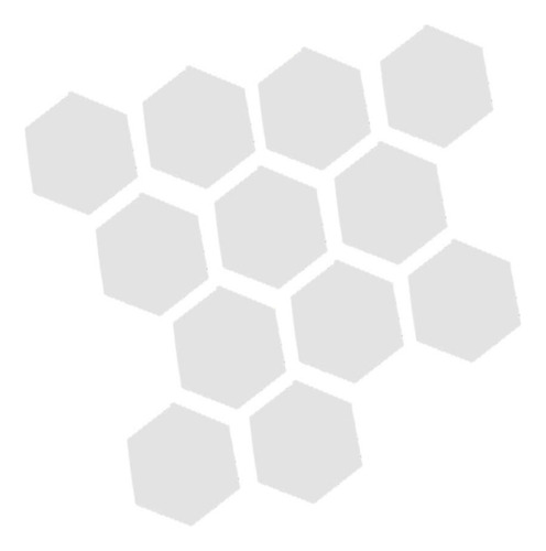 12 Piezas Hexagonales De Pared Adornos De Espejo Plata