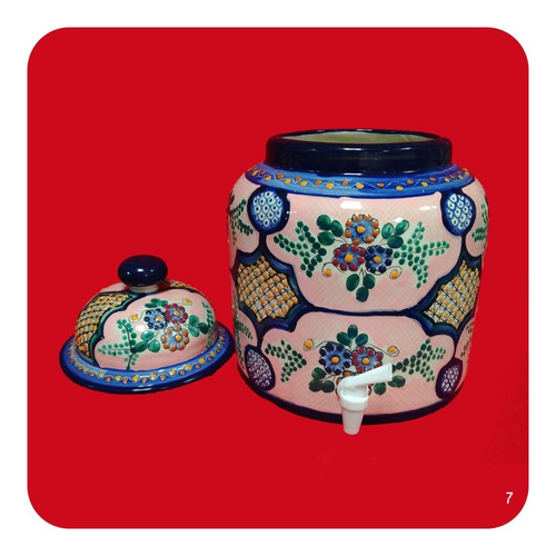 Imagen 2 de 3 de Portagarrafón Color Estilo Barroco Talavera Poblana M9 Prt