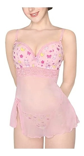 Babydoll  Con Encaje Y Correa Talla Xs