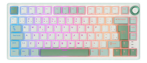 Teclado Mecanico Gamer Royal Kludge Rkr75 Rgb Abnt2 S/ Brown