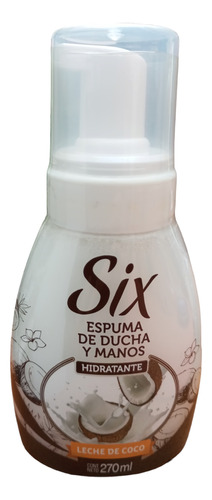 Espuma De Ducha Y Manos Six Leche De Coco 270 Ml