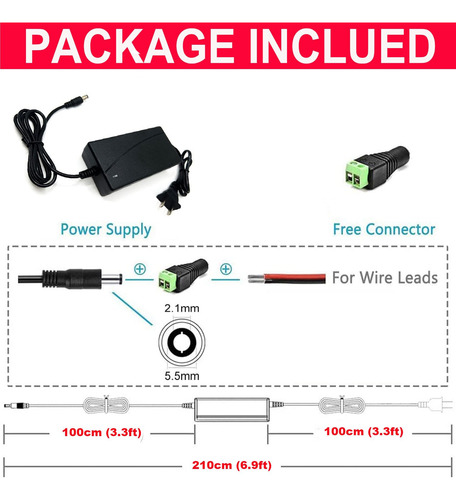 Fonte De Alimentação Haashada 24v 12a 288w Para Faixa De Led