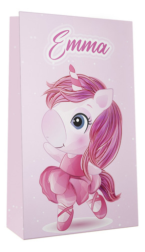 Bolsitas Golosineras Personalizadas Unicornio Bailarina X10