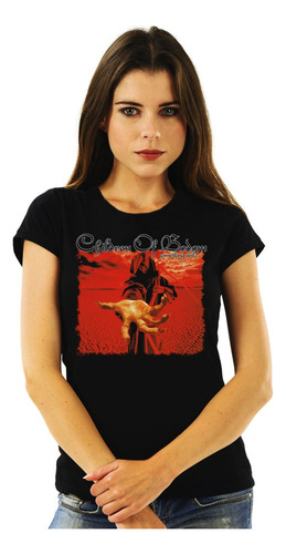 Polera Mujer Children Of Bodom Somthing Wild Metal Impresión