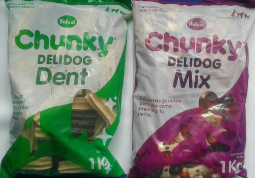 Combo 1 Delidog Dent  Por 1 Kilo + 1  Delimix Gomas Por 1kl 