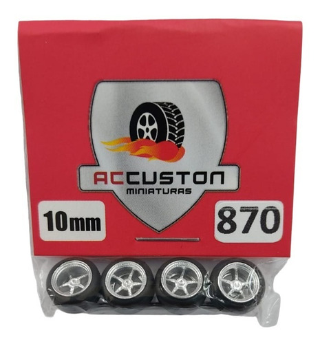 Rodas P/ Customização Ac Custon 870 - 10mm Perfil Baixo 1/64