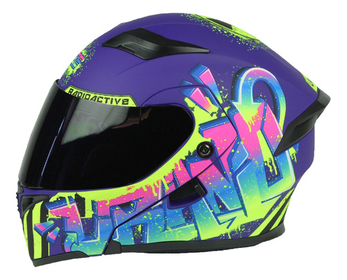 Casco Modular Edge Boss Uranio 360 Doble Visor