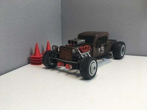 Imagen 4 de 4 de Coche Rc 1 24 Hot Rod Drift Car- Figura Plastica