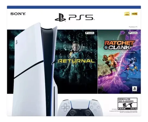 Consola Ps5 Slim Estándar + Juego Ratchet & Clank Y Returnal