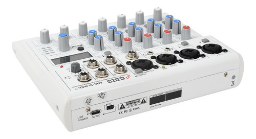 Mesa De Som 7 Canais Arcano Arc-slimix-7 Interface Usb Bi-volt