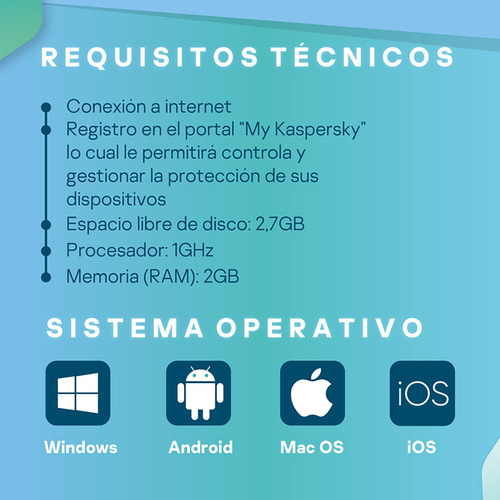 Antivirus Kaspersky Standard 5 Dispositivos 1 Año