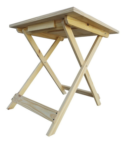 Mesa Plegable De Pino Madera Maciza70x70 Jardin Interior Bar