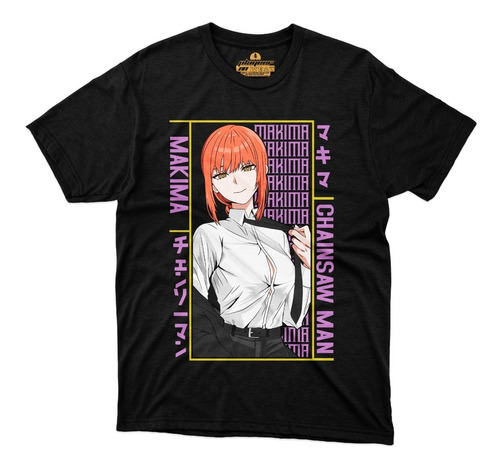 Playera Chain Saw Man Anime Makima Denji Pochita Demonios