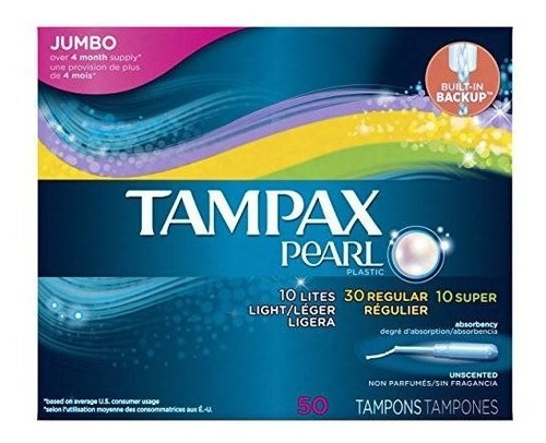 Tampax Perla De Plástico Paquete Triple Luz / Regular / Tamp