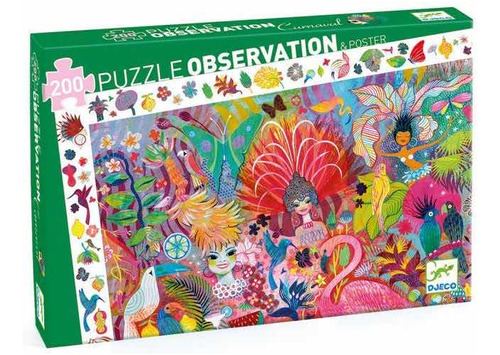 Puzzle Observación Del Carnaval De Río (200 Pzas) Djeco