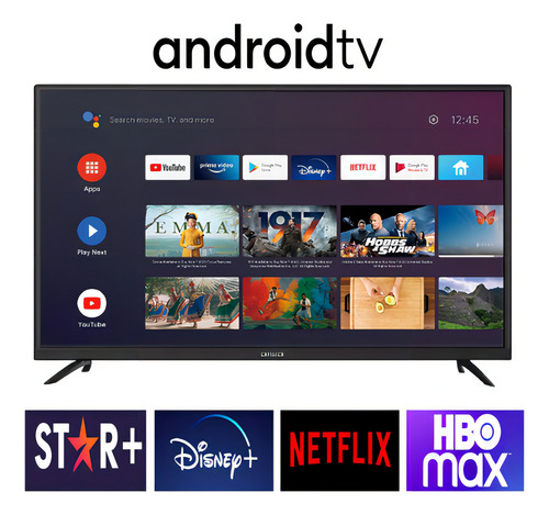 Smart TV Android Full HD Aiwa Bluetooth Google Assistant 43