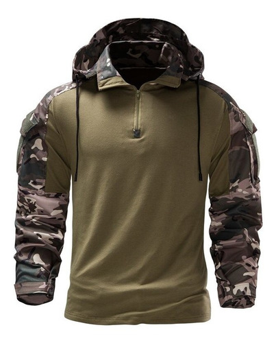 Hoodie Long Sleeve Tactical T Shirt Military Shirt Mens