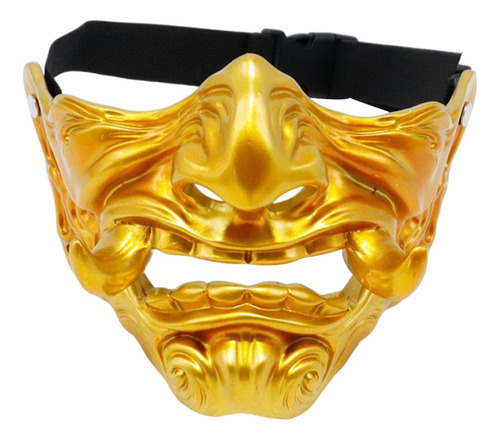Máscara De Cosplay De Head Grimace, Máscara Japonesa, Oro