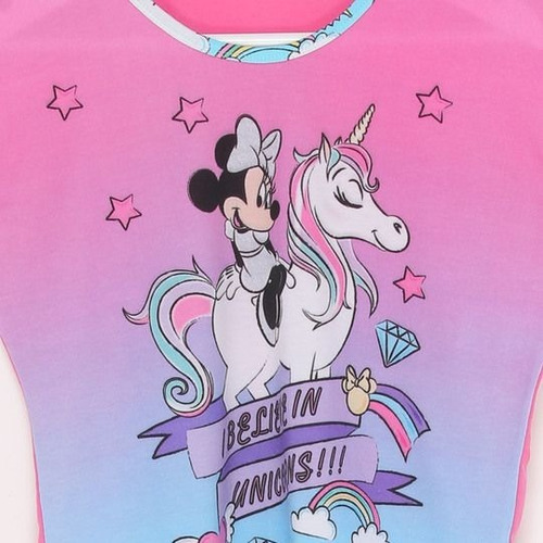 Imagen 3 de 5 de Pijama Para Niña Minnie Mouse Pantalon Y Camisa Unicornio