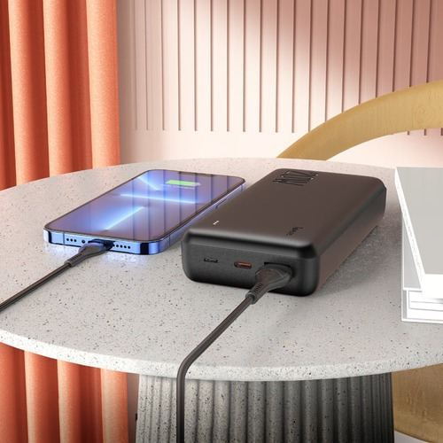 Cargador Portátil Hoco J87a Tacker 20000mah Pd20w+qc3 Negro