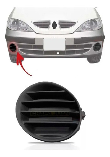 Rejilla Tapa Faro Auxiliar Renault Megane 2000 / 2003 Der.