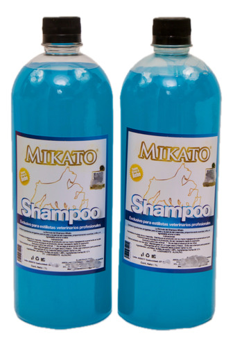 2 Piezas De Shampoo 1 Litro Mikato