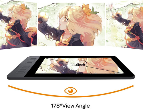 Tableta Gráfica Gamoon Pd1161, Full Hd, 5080 Lpi, 266rp