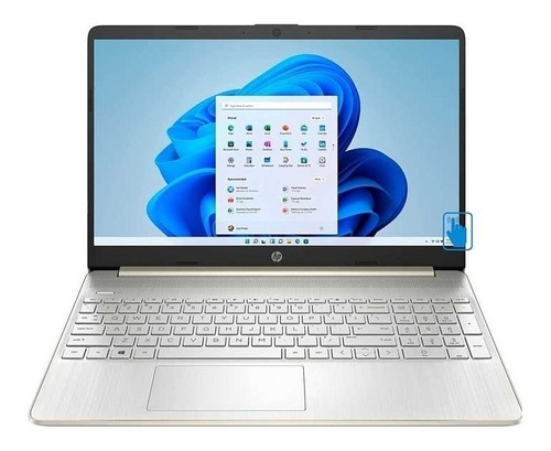 Notebook HP 15-dy2703dx plata táctil 15.6", Intel Core i5 1135G7  8GB de RAM 512GB SSD, Intel Iris Xe Graphics G7 80EUs 1366x768px Windows 11 Home