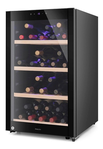 Imagen 1 de 3 de Cava Eléctrica Philco Phcav052n 5 A 18° 52 Botellas